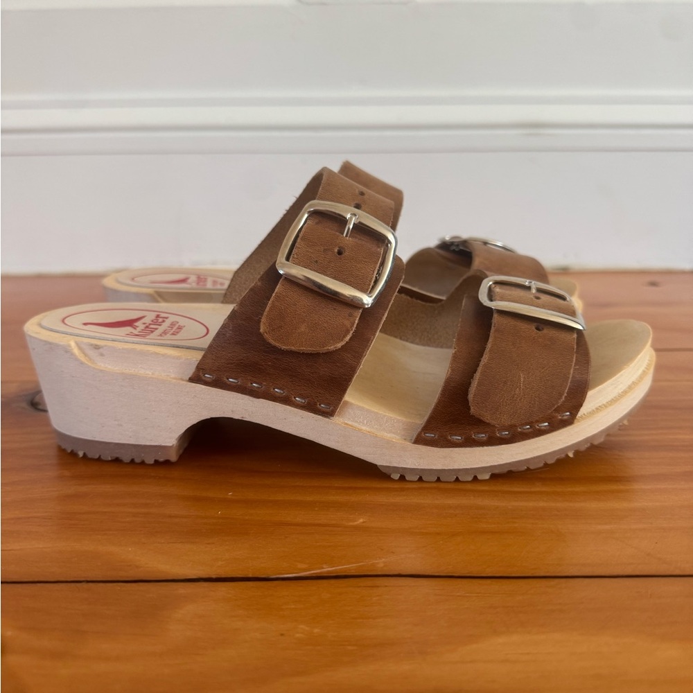 Kurier Leather Clog Sandal Mules